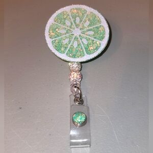 Lime badge reel - 2"
